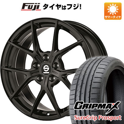 【新品国産車用5穴114.3】 夏タイヤ ホイール4本セット 225/40R18 グリップマックス シュアグリップ PRO SPORT BSW（限定） OZ SPARCO ポディオ 8J 18インチ(送料無料)