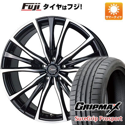 【新品国産車用5穴100】 夏タイヤ ホイール4本セット 215/40R18 グリップマックス シュアグリップ PRO SPORT BSW（限定） ホットスタッフ クロノス CH-110 7.5J 18インチ(送料無料)