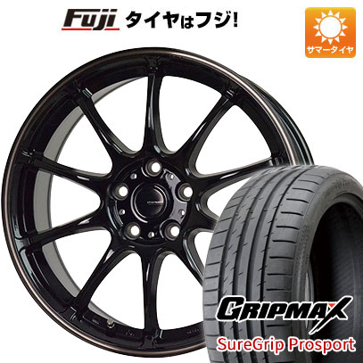 【新品国産車用5穴114.3】 夏タイヤ ホイール4本セット 225/45R18 グリップマックス シュアグリップ PRO SPORT BSW（限定） ホットスタッフ ジースピード P-07 7.5J 18インチ(送料無料)｜フジコーポレーション
