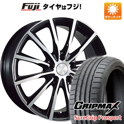 【新品国産車用5穴114.3】 夏タイヤ ホイール4本セット 215/40R18 グリップマックス シュアグリップ PRO SPORT BSW(限定) ブリヂストン バルミナ A12 7.5J 18インチ(送料無料)|フジコーポレーション
