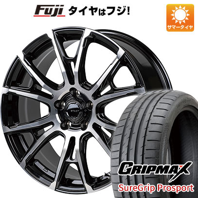【新品国産車用5穴114.3】 夏タイヤ ホイール4本セット 215/45R18 グリップマックス シュアグリップ PRO SPORT BSW(限定) モンツァ HI-BLOCK シュタッド 7.5J 18インチ(送料無料)|フジコーポレーション