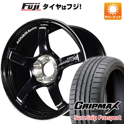 【新品国産車用5穴114.3】 夏タイヤ ホイール4本セット 225/40R18 グリップマックス シュアグリップ PRO SPORT BSW（限定） ヨコハマ アドバンレーシング TC-4 SE 8.5J 18インチ(送料無料)｜フジコーポレーション