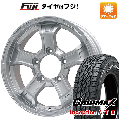 【新品】ジムニー 夏タイヤ ホイール4本セット 175/80R16 グリップマックス インセプション A/TII RWL(限定) ビッグウエイ B-MUD K(シルバー) 5.5J 16インチ(送料無料)