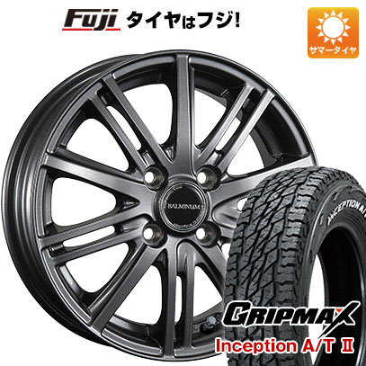 【新品 軽自動車】軽トラ 軽バン 夏タイヤ ホイール4本セット 145R12C 80/78N グリップマックス インセプション A/TII RWL(限定) ブリヂストン バルミナ BR10 4J 12インチ(送料無料) 40,430円