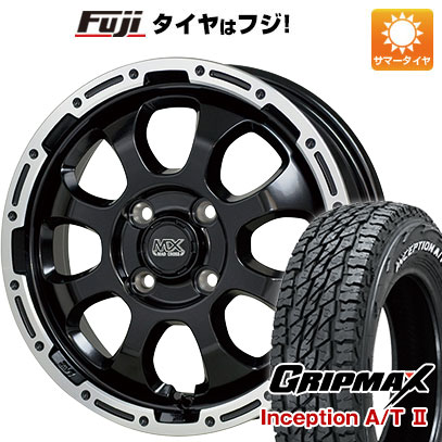 【新品 軽自動車】軽トラ 軽バン 夏タイヤ ホイール4本セット 145R12C 80/78N グリップマックス インセプション A/TII RWL(限定) ホットスタッフ マッドクロス グレイス 4J 12インチ(送料無料)|フジコーポレーション