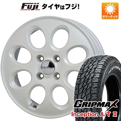 【新品 軽自動車】軽トラ 軽バン 夏タイヤ ホイール4本セット 145R12C 80/78N グリップマックス インセプション A/TII RWL(限定) ホットスタッフ ララパーム オーバル 3.5J 12インチ(送料無料)