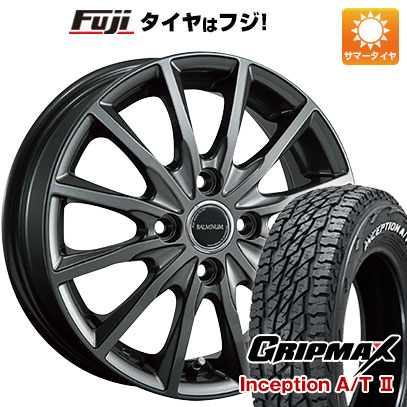 【新品 軽自動車】軽トラ 軽バン 夏タイヤ ホイール4本セット 145R12C 80/78N グリップマックス インセプション A/TII RWL(限定) ブリヂストン バルミナ AR12 3.5J 12インチ(送料無料)