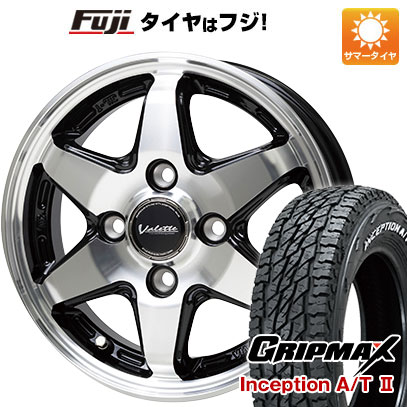 【新品 軽自動車】軽トラ 軽バン 夏タイヤ ホイール4本セット 145R12C 80/78N グリップマックス インセプション A/TII RWL(限定) ホットスタッフ ヴァレット アンクレイ 4J 12インチ(送料無料)｜フジコーポレーション