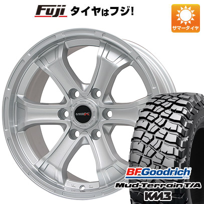 【新品】ランクル300 夏タイヤ ホイール4本セット 285/65R18 BFグッドリッチ マッドテレーンT/A KM3 ビッグウエイ B-MUD K(シルバー) トヨタ車専用 8J 18インチ(送料無料)|フジコーポレーション