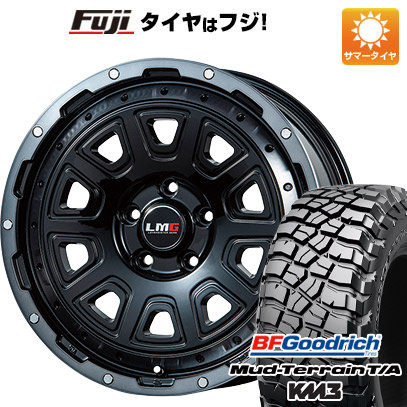 【新品】デリカD5 夏タイヤ ホイール4本セット 245/70R16 BFグッドリッチ マッドテレーンT/A KM3 レアマイスター LMG DS-10 ブラック/ブラッククリアリム 7J 16インチ(送料無料)｜フジコーポレーション