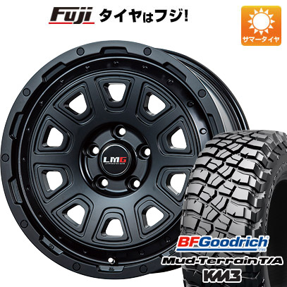 【新品】デリカD5 夏タイヤ ホイール4本セット 245/70R16 BFグッドリッチ マッドテレーンT/A KM3 レアマイスター LMG DS-10 マットブラック 7J 16インチ(送料無料)
