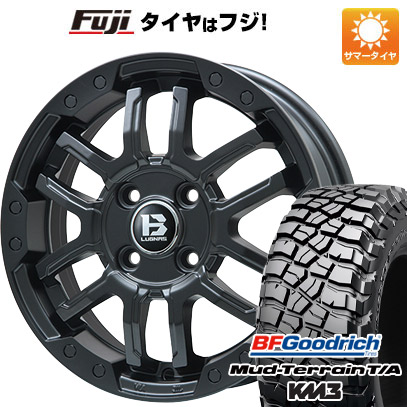 【新品】デリカD5 夏タイヤ ホイール4本セット 245/70R16 BFグッドリッチ マッドテレーンT/A KM3 ビッグウエイ B-LUGNAS FRD(マットブラック) 6.5J 16インチ(送料無料)