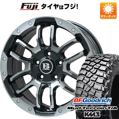 【新品】デリカD5 夏タイヤ ホイール4本セット 245/70R16 BFグッドリッチ マッドテレーンT/A KM3 ビッグウエイ B-LUGNAS FRD(ブラックポリッシュ/ブラッククリア) 6.5J 16インチ(送料無料)|フジコーポレーション
