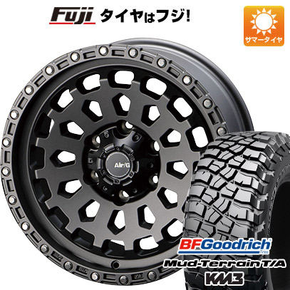 【新品国産車用6穴139.7】 夏タイヤ ホイール4本セット 35X12.5R17 BFグッドリッチ マッドテレーンT/A KM3 フォーバイフォーエンジニア エアージー ヴァルカン 8J 17インチ(送料無料)｜フジコーポレーション