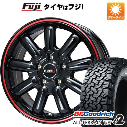 【新品】RAV4（アドベンチャー） 夏タイヤ ホイール4本セット 245/65R17 BFグッドリッチ オールテレーンT/A KO2 RWL/RBL レアマイスター LMG MOS-9(グロスブラック/レッドライン) 7J 17インチ(送料無料)