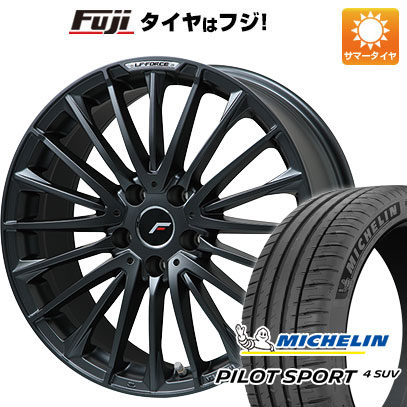 【新品】レクサスNX 2021/11- 夏タイヤ ホイール4本セット 235/50R20 ミシュラン パイロット スポーツ4 SUV レアマイスター LF-FORCE マットブラック(R14ボルト) 20インチ(送料無料)｜フジコーポレーション