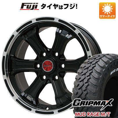 【新品】キャラバン 夏タイヤ ホイール4本セット 195R15C 107/105Q グリップマックス マッドレイジM/T RWL(限定) ビッグウエイ B-MUD K(グロスブラックリムポリッシュ) 6J 15インチ(送料無料)｜フジコーポレーション