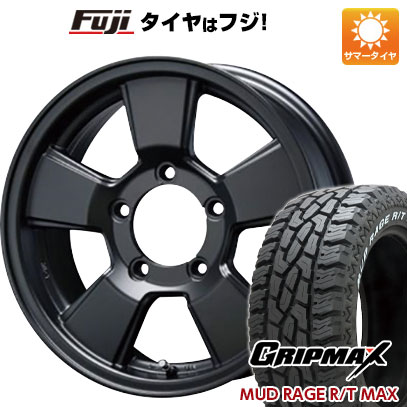 【新品】ジムニー 夏タイヤ ホイール4本セット 195R16C 104/102Q グリップマックス マッドレイジR/T MAX RWL(限定) ブレスト バーンズテック JHストリーム 5.5J 16インチ(送料無料)