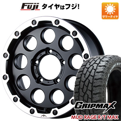 【新品】ジムニー 夏タイヤ ホイール4本セット 185/85R16 グリップマックス マッドレイジR/T MAX RWL(限定2024年製) ギャルソン マルビーレ マッドラン 5.5J 16インチ(送料無料)｜フジコーポレーション
