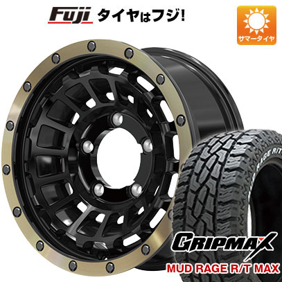 【新品】ジムニー 夏タイヤ ホイール4本セット 185/85R16 グリップマックス マッドレイジR/T MAX RWL(限定2024年製) ホットスタッフ バークレイハードロック ローガン 5.5J 16インチ(送料無料)|フジコーポレーション