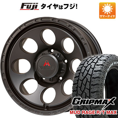 【新品】ジムニー 夏タイヤ ホイール4本セット 185/85R16 グリップマックス マッドレイジR/T MAX RWL(限定2024年製) エムクライム アストロ DC 5.5J 16インチ(送料無料)