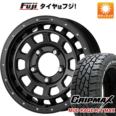 【新品】ジムニー 夏タイヤ ホイール4本セット 185/85R16 グリップマックス マッドレイジR/T MAX RWL(限定2024年製) WORK ワーク クラッグ ティーグラビック SHADOW EDITION 限定 5.5J 16インチ(送料無料)