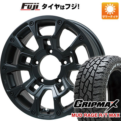 【新品】ジムニー 夏タイヤ ホイール4本セット 195R16C 104/102Q グリップマックス マッドレイジR/T MAX RWL(限定) ビッグウエイ B-LUGNAS BRD(マットブラック) 5.5J 16インチ(送料無料) 68,970円