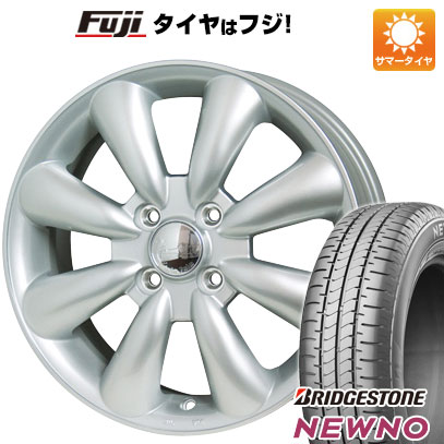 【新品 軽自動車】N-BOX タント スペーシア 夏タイヤ ホイール4本セット 155/65R14 ブリヂストン ニューノ(限定) ホットスタッフ ララパーム KC-8 14インチ(送料無料) サマータイヤ｜フジコーポレーション