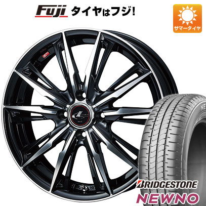 【新品 軽自動車】N-BOX タント スペーシア 夏タイヤ ホイール4本セット 155/65R14 ブリヂストン ニューノ(限定) WEDS ウェッズ レオニス GX 14インチ(送料無料) サマータイヤ|フジコーポレーション