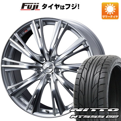 【パンク保証付き】【新品国産車用5穴114.3】 夏タイヤ ホイール4本セット 215/40R18 ニットー NT555 G2 WEDS ウェッズ レオニス WX 7J 18インチ(送料無料)