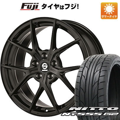 【パンク保証付き】【新品国産車用5穴114.3】 夏タイヤ ホイール4本セット 235/35R19 ニットー NT555 G2 OZ SPARCO ポディオ 8.5J 19インチ(送料無料)