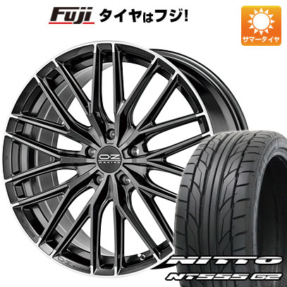 【パンク保証付き】【新品国産車用5穴114.3】 夏タイヤ ホイール4本セット 245/45R19 ニットー NT555 G2 OZ グランツーリズモ HLT 8.5J 19インチ(送料無料)