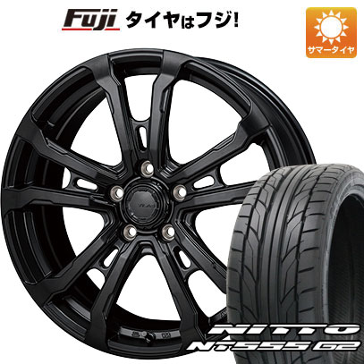 【パンク保証付き】【新品国産車用5穴114.3】 夏タイヤ ホイール4本セット 235/50R18 ニットー NT555 G2 モンツァ HI-BLOCK ヴィラス 7.5J 18インチ(送料無料)｜フジコーポレーション