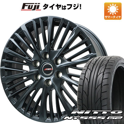 【パンク保証付き】【新品国産車用5穴114.3】 夏タイヤ ホイール4本セット 225/35R20 ニットー NT555 G2 プレミックス MER-X マットブラック 8.5J 20インチ(送料無料) 108,400円