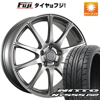 【パンク保証付き】【新品国産車用5穴114.3】 夏タイヤ ホイール4本セット 215/40R18 ニットー NT555 G2 ブリヂストン エコフォルム SE-23 7J 18インチ(送料無料)