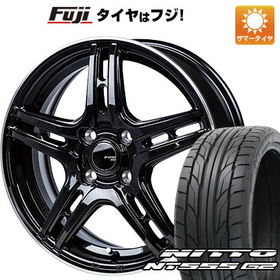 【パンク保証付き】【新品国産車用5穴114.3】 夏タイヤ ホイール4本セット 215/40R18 ニットー NT555 G2 モンツァ JPスタイル R52 7J 18インチ(送料無料)|フジコーポレーション