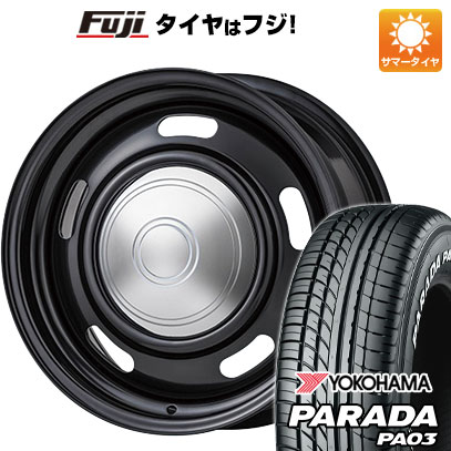 【新品】ハイエース200系 夏タイヤ ホイール4本セット 215/65R16 109/107S ヨコハマ PARADA PA03 ホワイトレター コーリン オールドカントリー 7J 16インチ(送料無料)