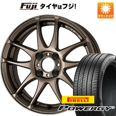 【新品国産車用5穴114.3】 夏タイヤ ホイール4本セット 205/55R17 ピレリ パワジー WORK ワーク エモーション CR kiwami 7J 17インチ(送料無料)