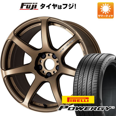 【新品国産車用5穴114.3】 夏タイヤ ホイール4本セット 225/60R18 ピレリ パワジー WORK ワーク エモーション T7R 7.5J 18インチ(送料無料)|フジコーポレーション