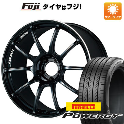 【新品国産車用5穴100】 夏タイヤ ホイール4本セット 245/45R19 ピレリ パワジー ヨコハマ アドバンレーシング RZII 8J 19インチ(送料無料)