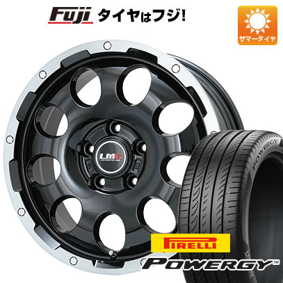 【新品国産車用5穴114.3】 夏タイヤ ホイール4本セット 215/45R18 ピレリ パワジー レアマイスター LMG CS-9 ブラック/ブラッククリアリム 7.5J 18インチ(送料無料)｜フジコーポレーション 70,235円