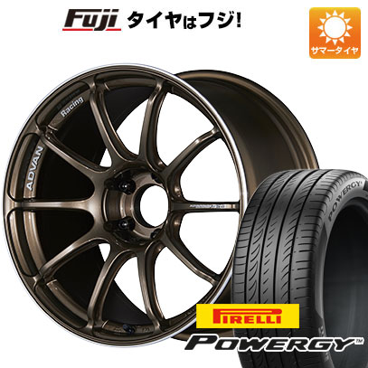 【新品国産車用5穴114.3】 夏タイヤ ホイール4本セット 225/40R18 ピレリ パワジー ヨコハマ アドバンレーシング RSIII 8J 18インチ(送料無料)
