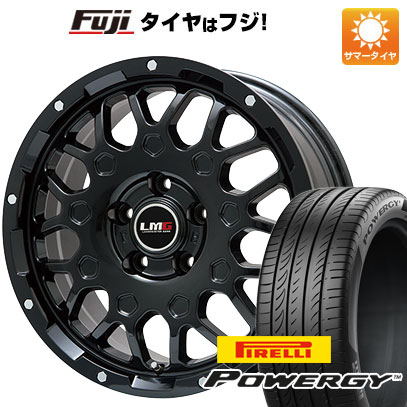 【新品国産車用5穴114.3】 夏タイヤ ホイール4本セット 225/60R18 ピレリ パワジー レアマイスター LMG MS-9W グロスブラック 7.5J 18インチ(送料無料)|フジコーポレーション