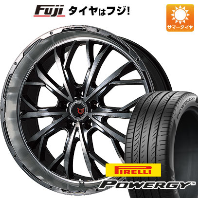 【新品国産車用5穴114.3】 夏タイヤ ホイール4本セット 225/60R17 ピレリ パワジー レアマイスター LMG ヴァスティア(ブラックポリッシュ/ブラッククリア) 8J 17インチ(送料無料)