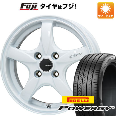 【新品国産車用4穴100】 夏タイヤ ホイール4本セット 175/65R15 ピレリ パワジー レアマイスター CS-V(ホワイト) 6J 15インチ(送料無料)|フジコーポレーション