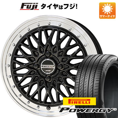 【新品国産車用4穴100】 夏タイヤ ホイール4本セット 175/65R15 ピレリ パワジー 共豊 シュタイナー FTX 5.5J 15インチ(送料無料)