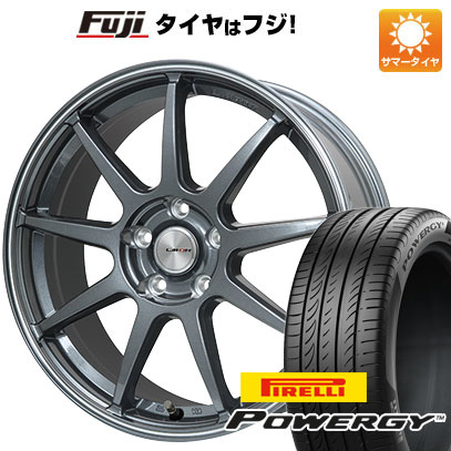 【新品国産車用5穴114.3】 夏タイヤ ホイール4本セット 215/60R16 ピレリ パワジー レアマイスター LMスポーツ LM-QR ガンメタ/ラインポリッシュ 7J 16インチ(送料無料)|フジコーポレーション