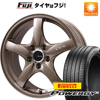【新品国産車用5穴114.3】 夏タイヤ ホイール4本セット 235/55R18 ピレリ パワジー レアマイスター CS-V(ブロンズ) 7.5J 18インチ(送料無料)