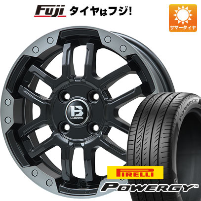 【新品国産車用5穴114.3】 夏タイヤ ホイール4本セット 215/60R16 ピレリ パワジー ビッグウエイ B-LUGNAS FRD(マットブラック/ブラッククリアリム) 6.5J 16インチ(送料無料)