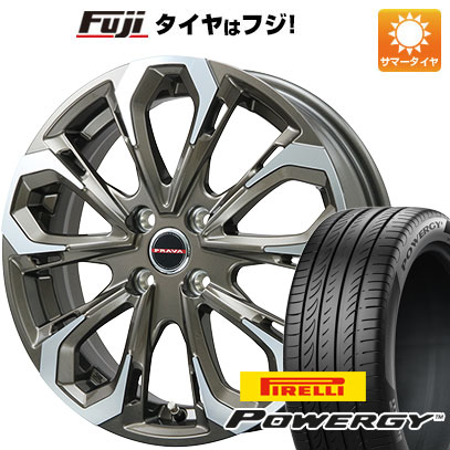 【新品国産車用5穴114.3】 夏タイヤ ホイール4本セット 205/50R17 ピレリ パワジー ビッグウエイ レイシーン プラバ5X(ブロンズポリッシュ) 6.5J 17インチ(送料無料)